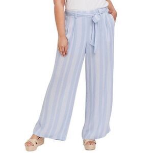 Torrid Pull-On Wide Leg Gauze High Rise Smocked Waistband Pants size 1X